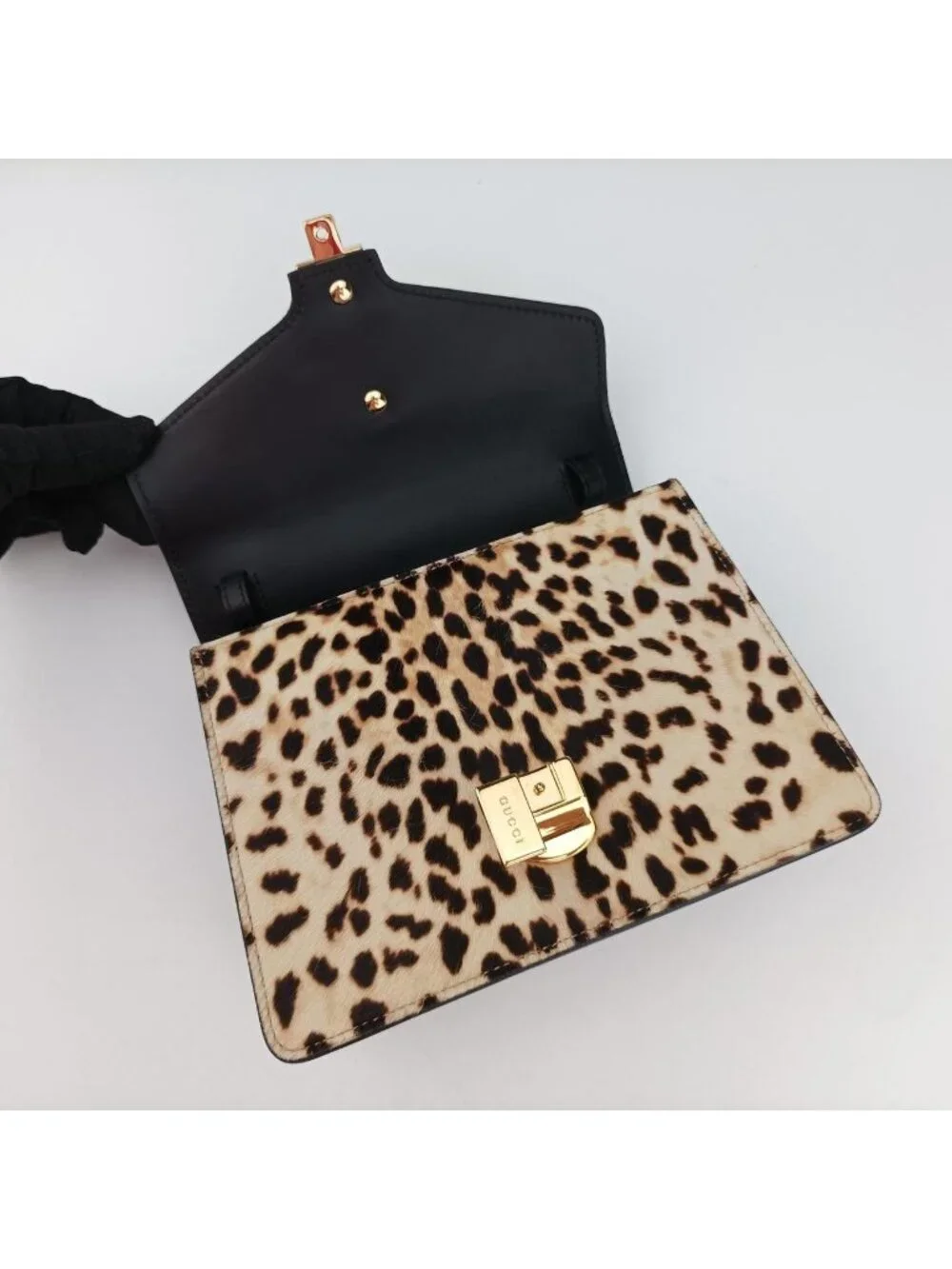 Gucci Sylvie Multicolor Calf Hair Shoulder Bag